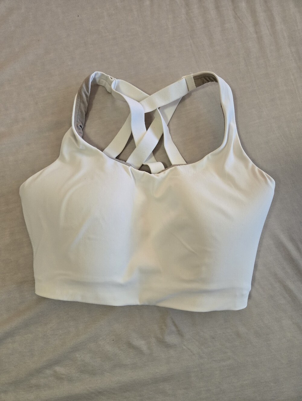 Lululemon Energy Bra In White (High Suppprt)
